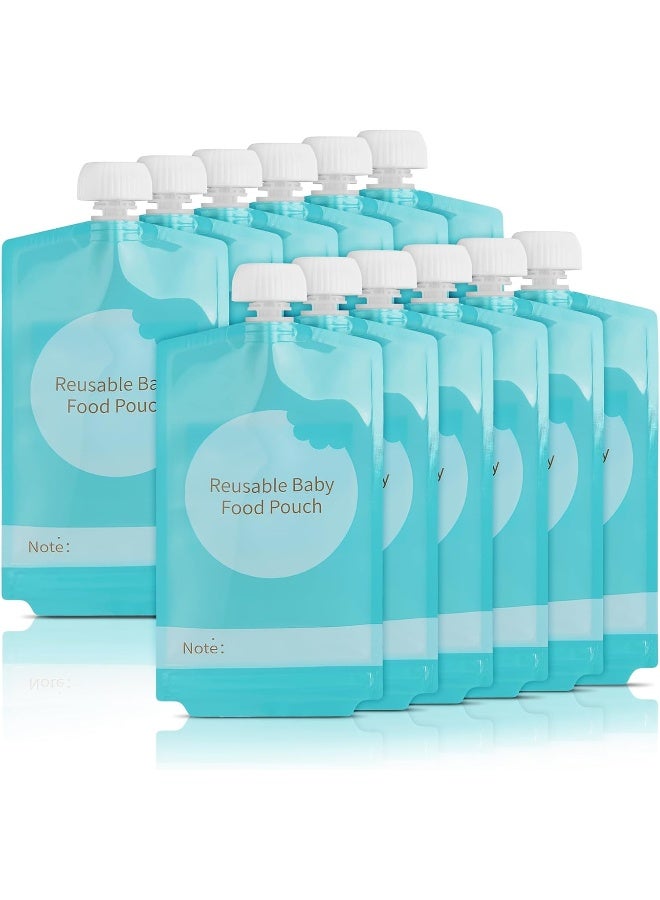 Kirecoo Reusable Baby Food Pouches - 12PCS 7oz Refillable Baby Food Storage Pouches - Image 1